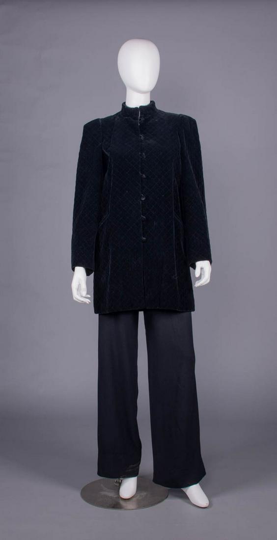 YSL BLACK SILK ENSEMBLE, PARIS, 1970s (1 of 10)