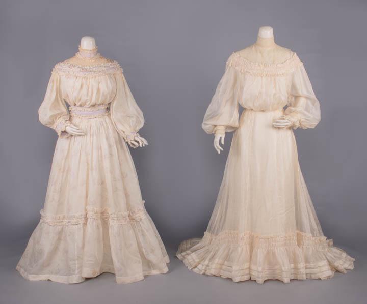 TWO MONOBOSOM TEA GOWNS, 1904-1908 (1 of 10)