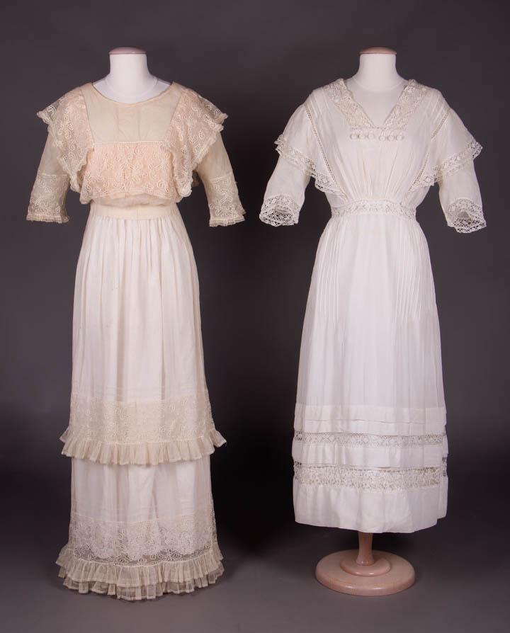 TWO TEA DRESSES, 1910s (1 of 10)
