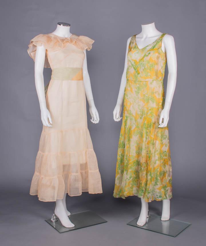 TWO SUMMER PARTY DRESSES, 1930s (1 of 11)