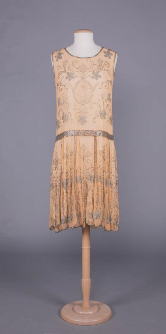 BEADED GEORGETTE PARTY DRESS, 1920s (1 of 10)