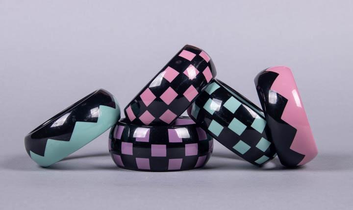 FIVE RAFIA & BOSSA BANGLES, PARIS (1 of 8)