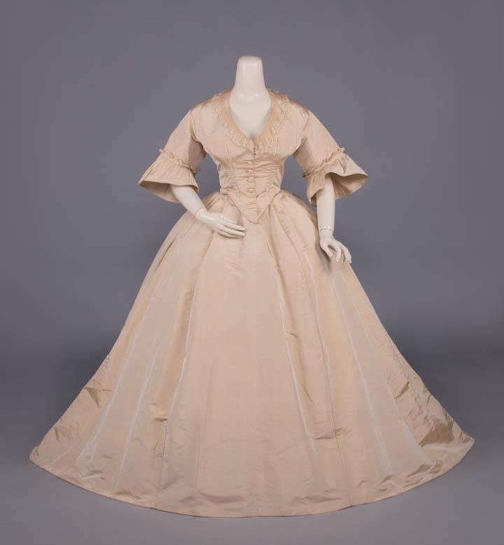 SILK OTTOMAN EVENING GOWN, c. 1868 (1 of 11)