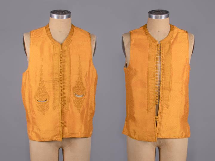 TWO SILK VESTS, TUNISIA, EARLY- MID 20TH C (1 of 13)