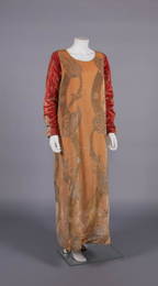 MARIA GALLENGA STENCILED EVENING GOWN, ITALY, LATE 1920s-1930s