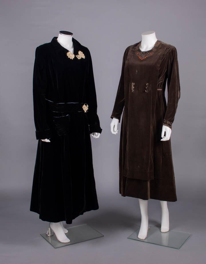 SILK VELVET AT-HOME OR DAY GARMENTS, 1910s (1 of 10)