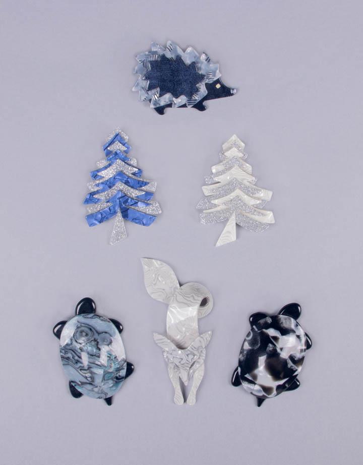 SIX LEA STEIN BROOCHES, PARIS (1 of 10)