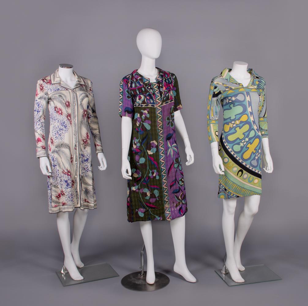 THREE EMILIO PUCCI PRINTED DRESSES, ITALY, 1960-1970 (1 of 10)