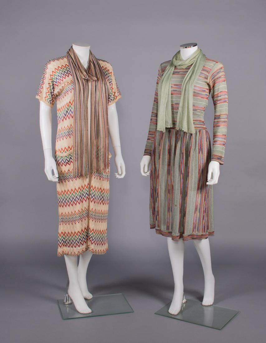 MISSONI ENSEMBLE, DUSTER & SCARVES, ITALY, 1970-1980 (1 of 10)