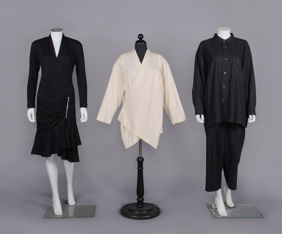 ZANDRA RHODES DRESS & ISSEY MIYAKE PLANTATION ENSEMBLE & JACKET, 1980-1990s (1 of 10)