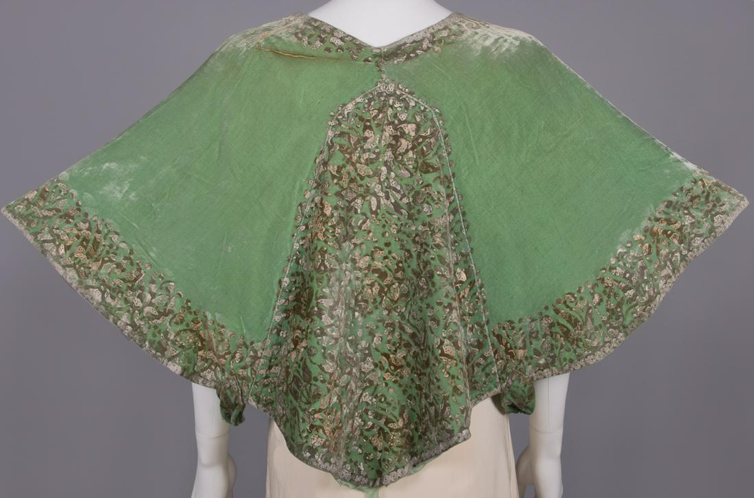 FORTUNY INSPIRED STENCILED CAPELET, 1930s (1 of 10)