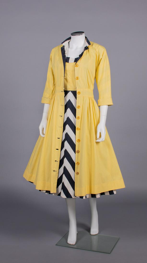 TWO PIECE COTTON SEASIDE ENSEMBLE, 1930s (1 of 10)
