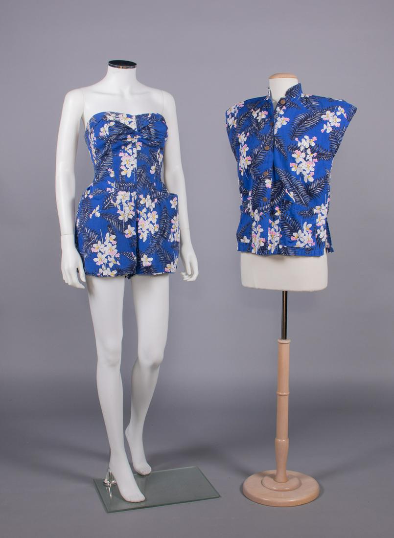 ALFRED SHAHEEN PLAYSUIT ENSEMBLE, HAWAII, 1950s (1 of 10)
