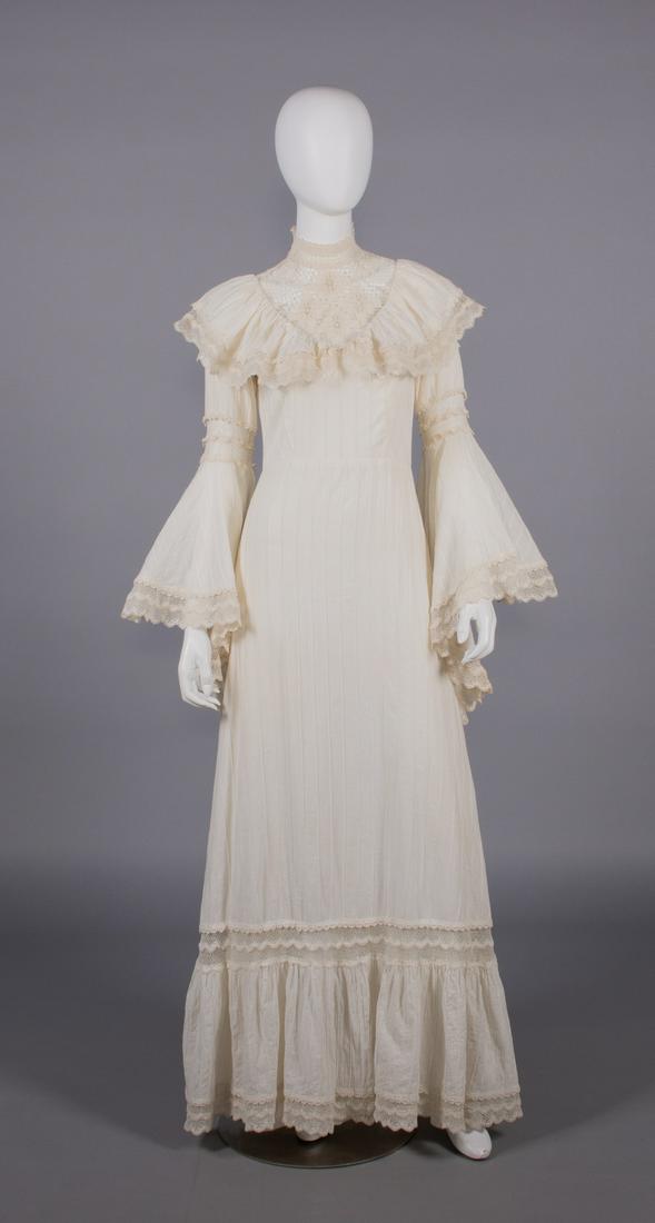 EDWARDIAN REVIVAL FLOWER CHILD GOWN, CALIFORNIA, c. 1967 (1 of 10)
