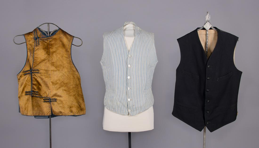 THREE WAISTCOATS, MID 19TH-EARLY 20TH (1 of 10)