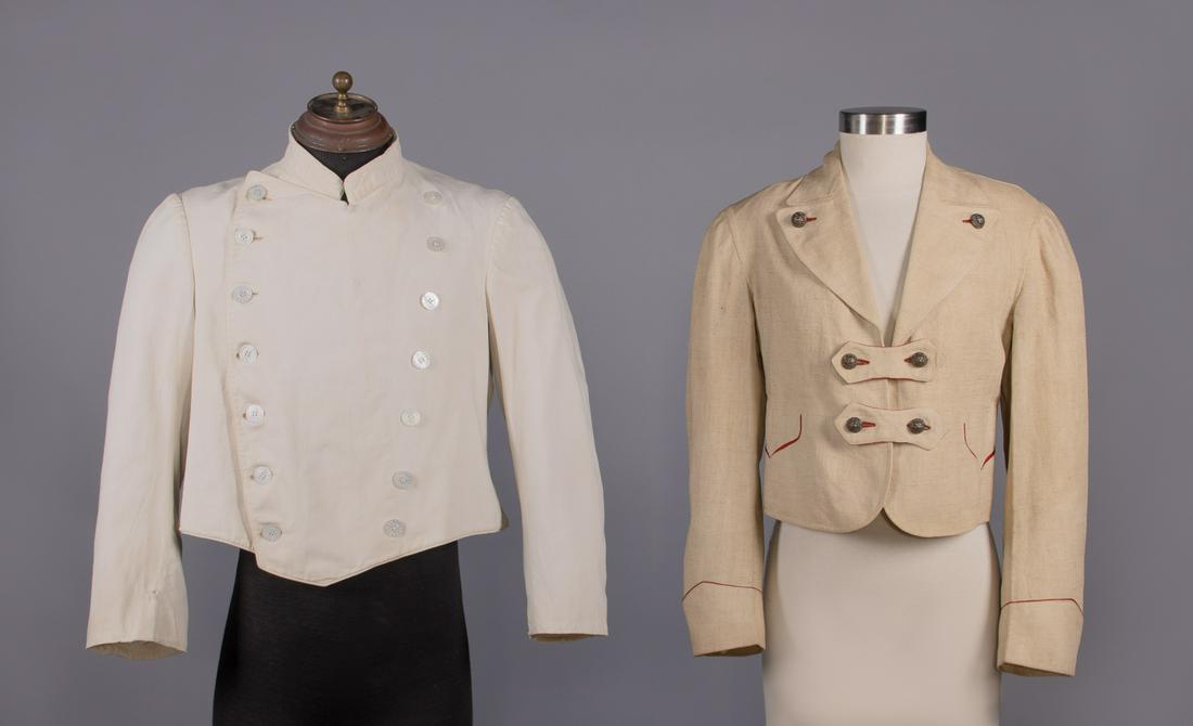 ONE LADIES WALKING JACKET & ONE DOMESTIC UNIFORM JACKET, 1910s (1 of 11)