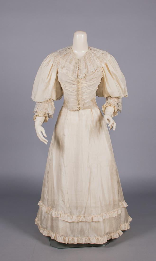 CHINA SILK GRADUATION DRESS, 1894 (1 of 10)