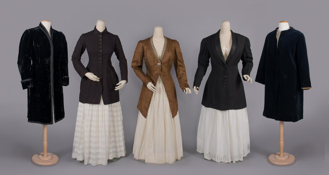 FIVE WOOL OR SILK LADIES JACKETS, BALTIMORE, 1880-1920s (1 of 11)