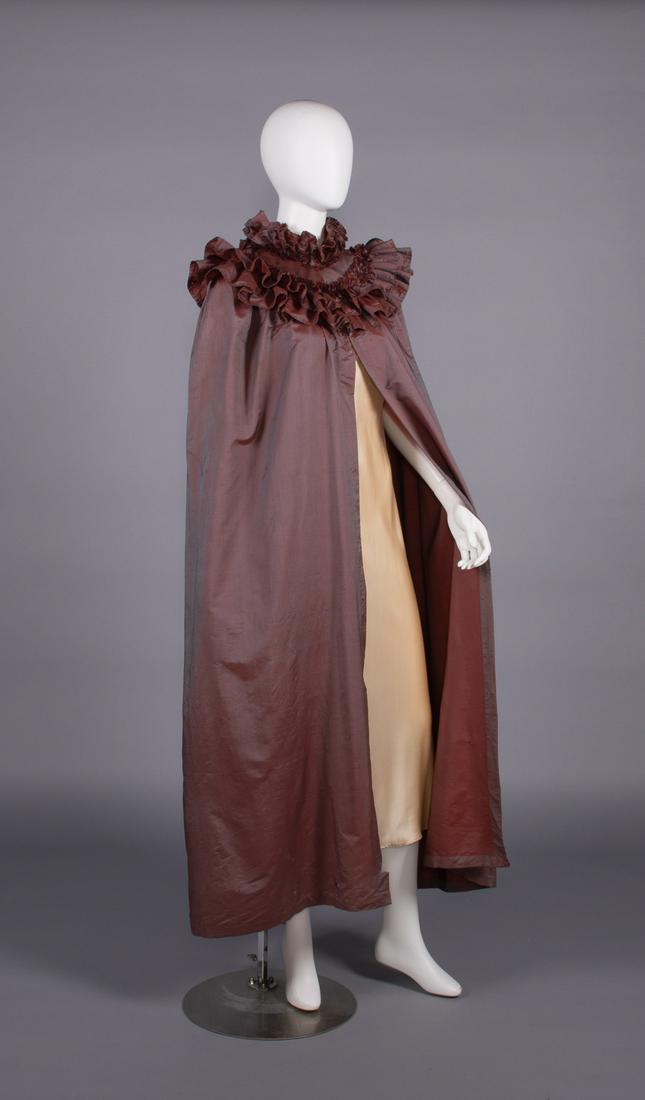 CHANGEANTE SILK EVENING CAPE, FRANCE, c. 1892 (1 of 10)