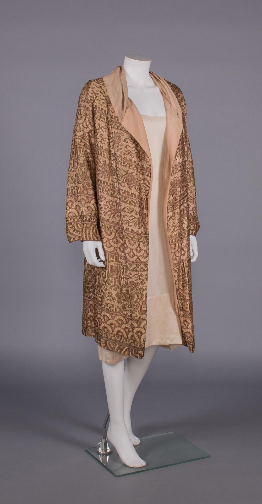 SILK & LACE SUMMER EVENING COAT, c. 1927 (1 of 9)