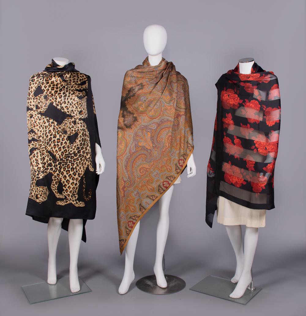 THREE YVES SAINT LAURENT & GIVENCHY SCARVES, PARIS & ITALY (1 of 10)