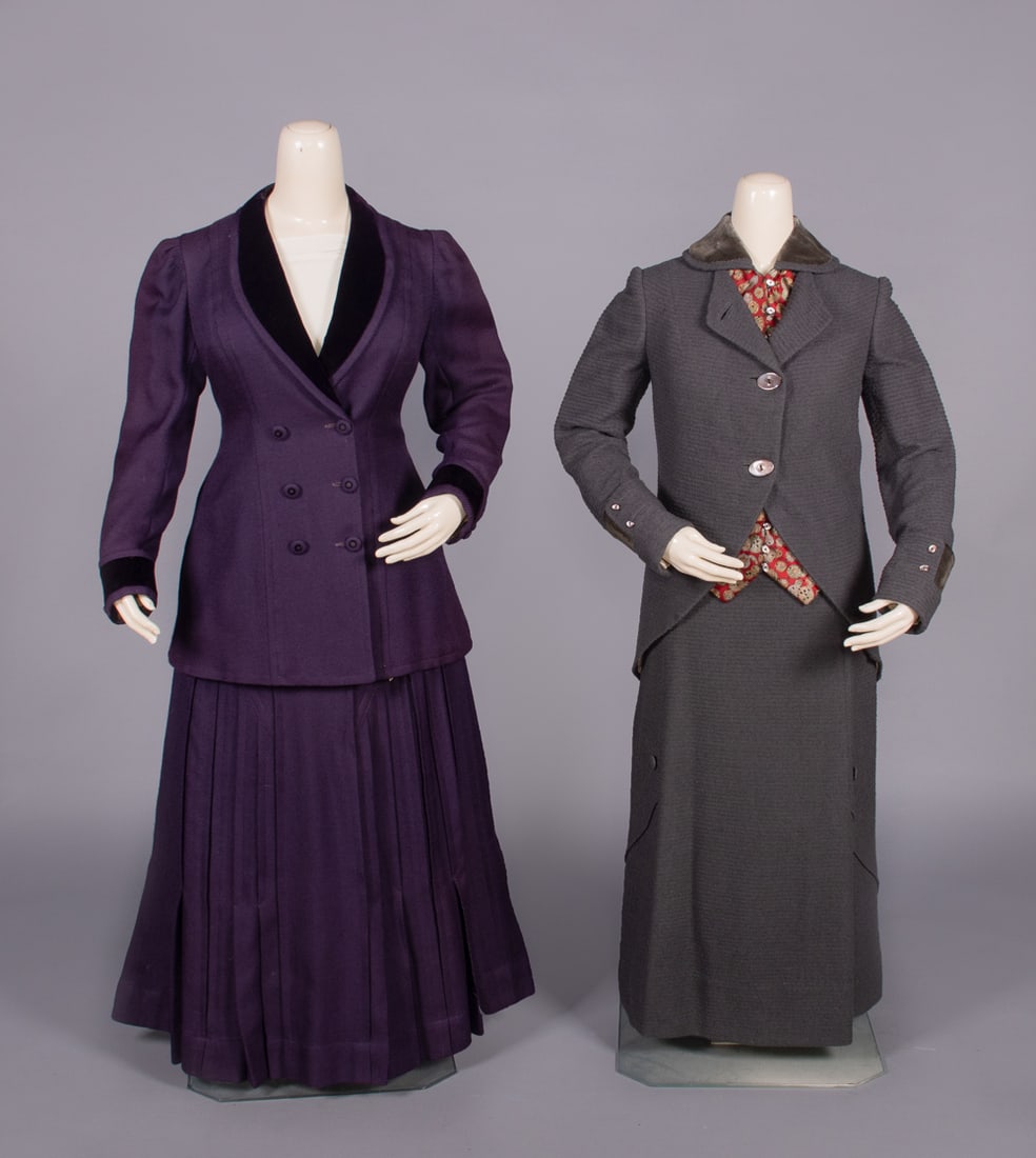 TWO WOOL WALKING SUITS, USA, 1910 & 1914 (1 of 10)