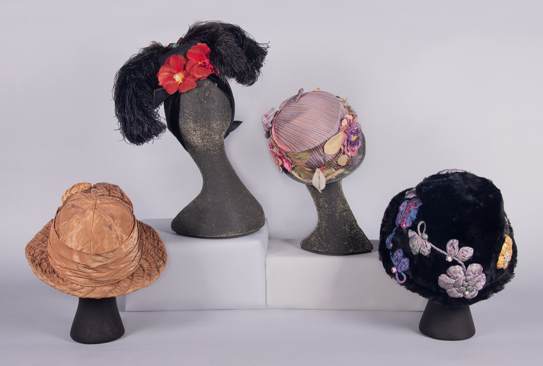 FOUR NOVELTY HATS, USA & FRANCE, 1910s (1 of 10)