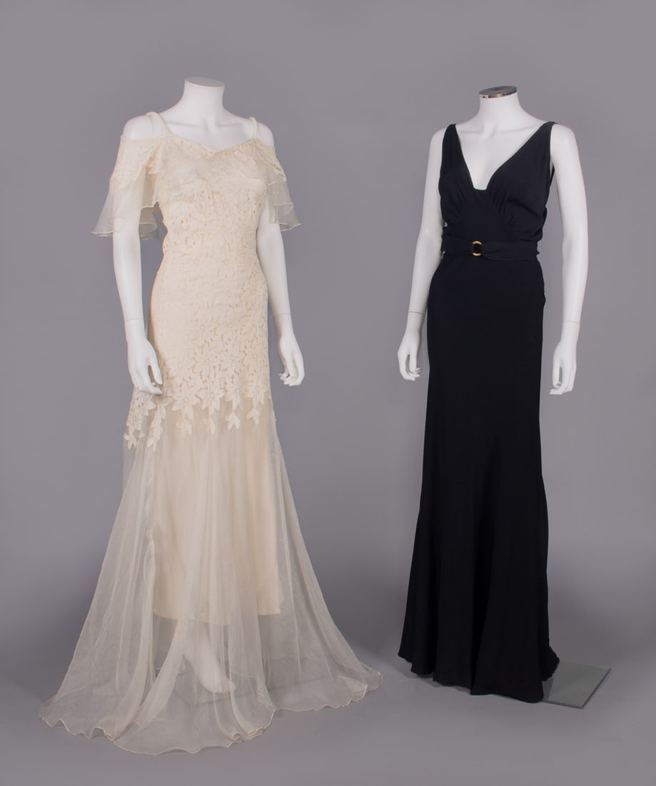 ONE SUMMER PARTY DRESS & ONE EVENING GOWN, 1930s (1 of 10)