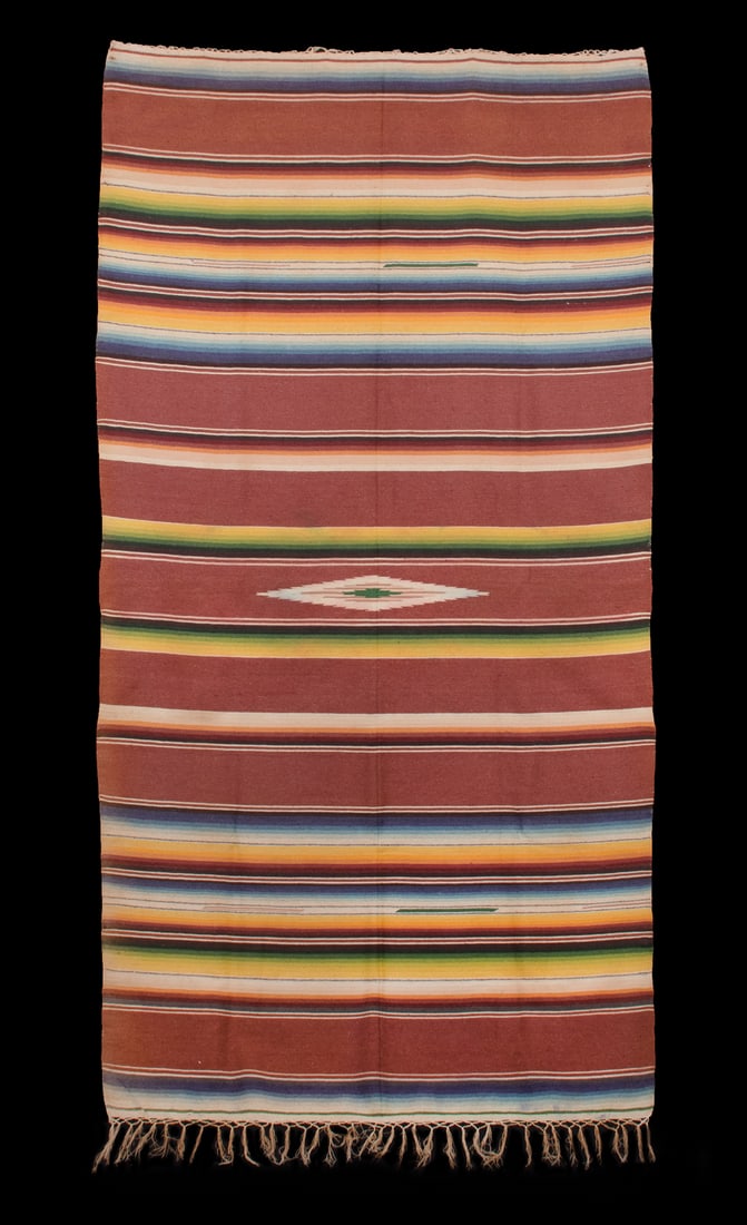 WOOL SALTILLO SERAPE, MEXICO, EARLY 20TH C (1 of 7)