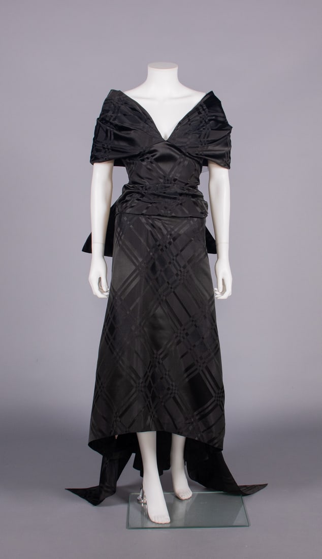 ELIZABETH ARDEN DAMASK EVENING GOWN, USA, 1950s (1 of 9)