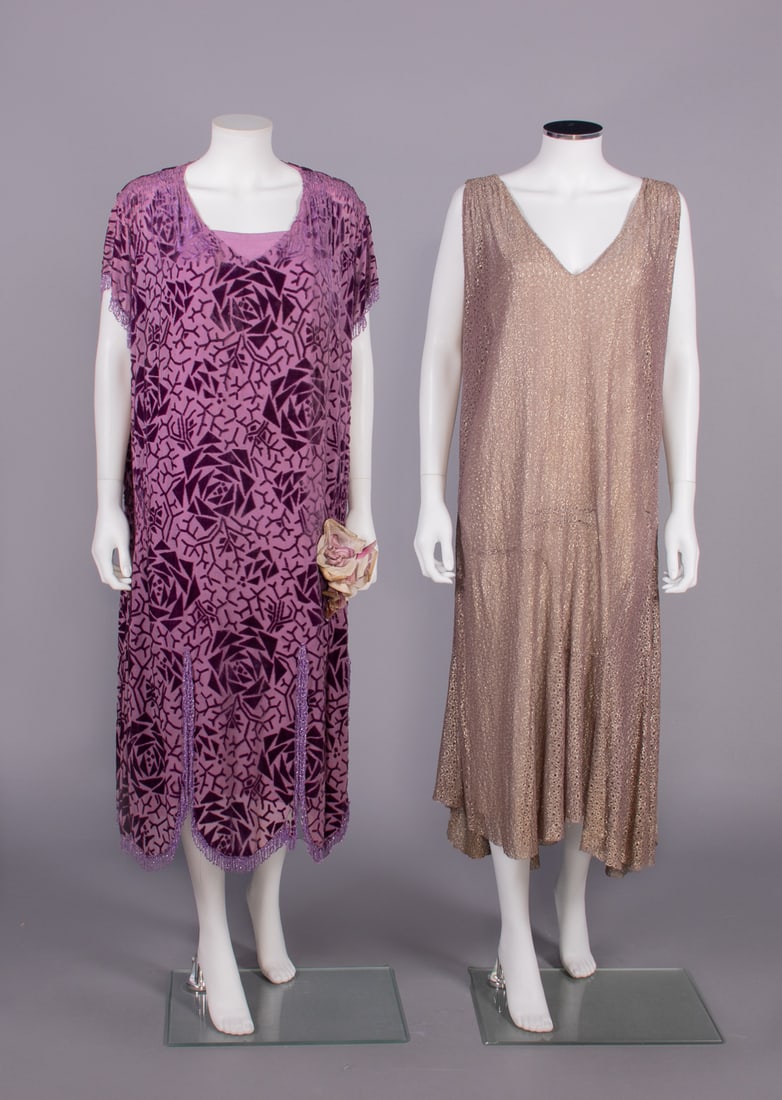 DEVORE VELVET & NOVELTY LAME PARTY DRESSES, 1923-1925 (1 of 10)