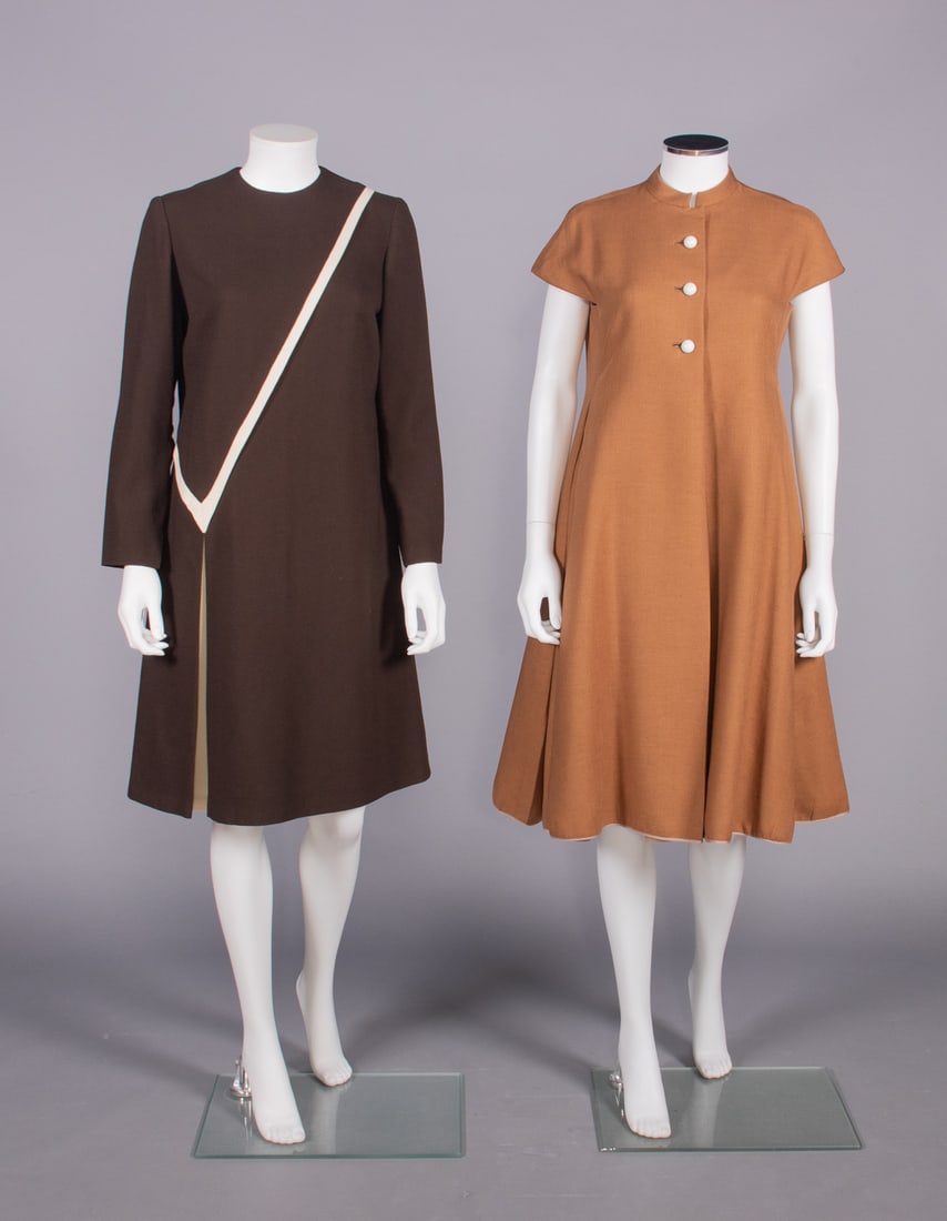 CARDIN & BEENE DAY DRESSES, PARIS & USA, 1960s (1 of 9)