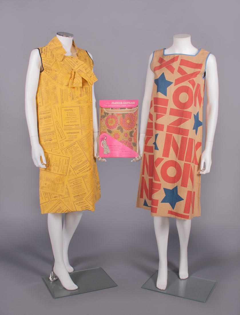 THREE PAPER MINIDRESSES, USA, 1960s (1 of 10)