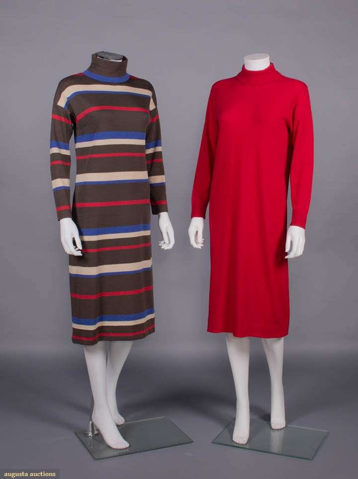TWO BONNIE CASHIN SWEATER DRESSES, USA, 1960s (1 of 10)