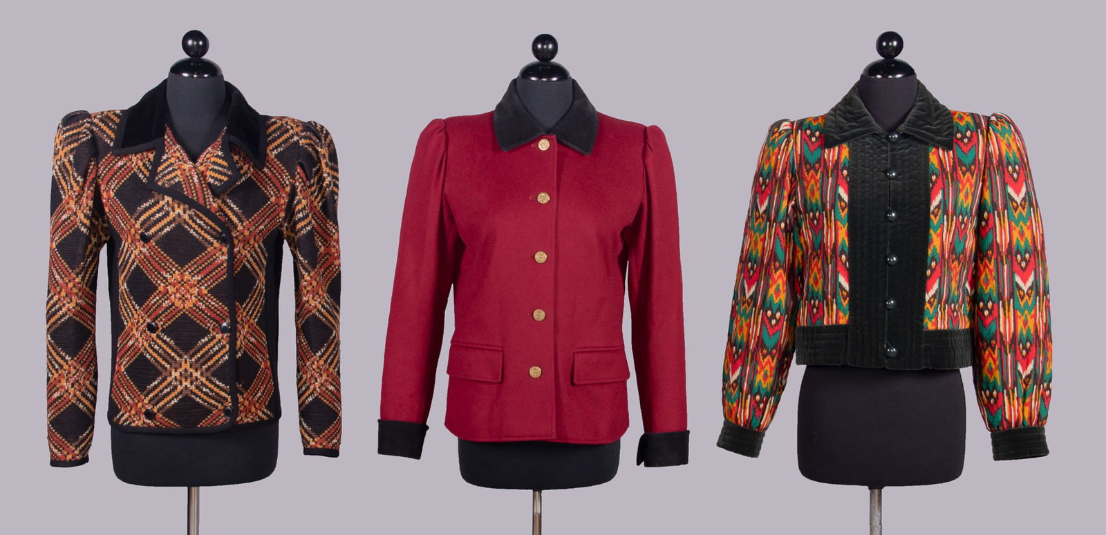 THREE YSL JACKETS, PARIS, 1970-1980s (1 of 10)