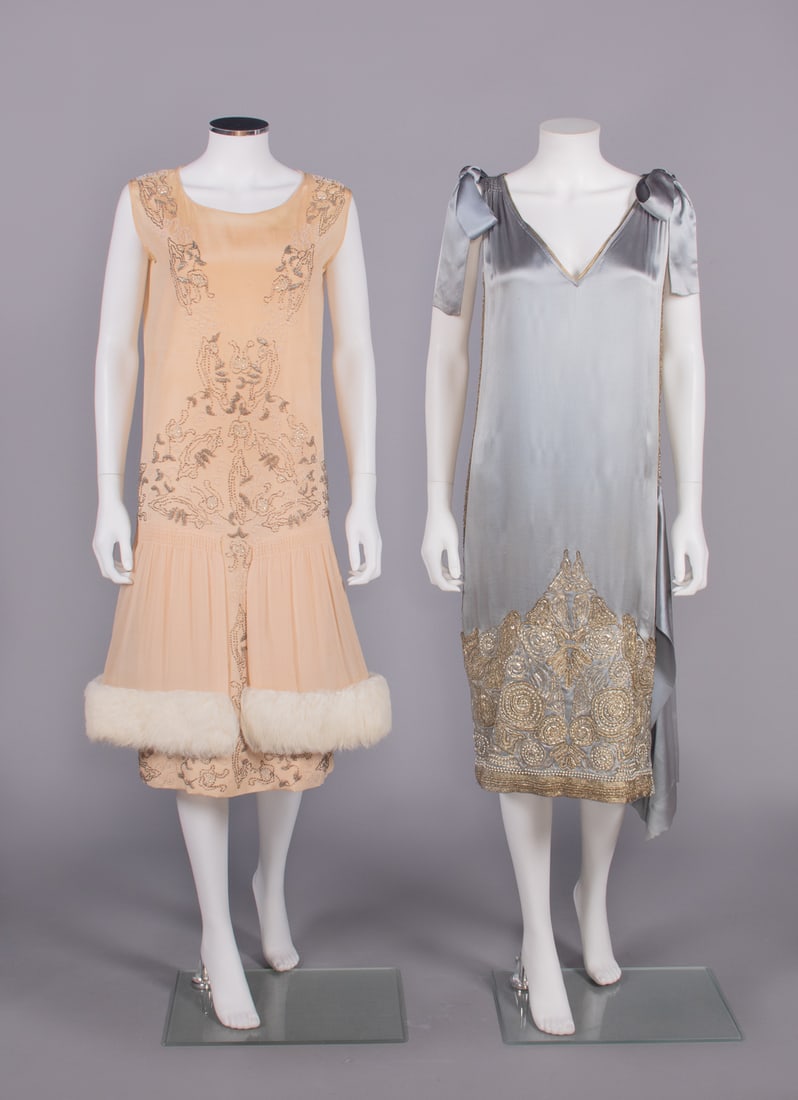 TWO BEADED EVENING DRESSES, 1923-1925 (1 of 11)
