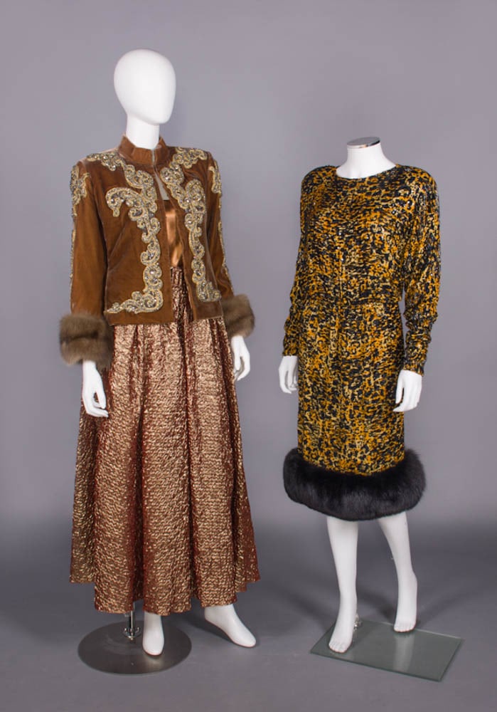 BILL BLASS THREE PIECE ENSEMBLE & PARTY DRESS, USA, 1980s (1 of 10)