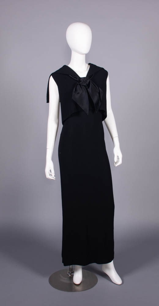 NORMAN NORELL WOOL CREPE TWO PIECE DRESS, NEW YORK, 1960s (1 of 9)