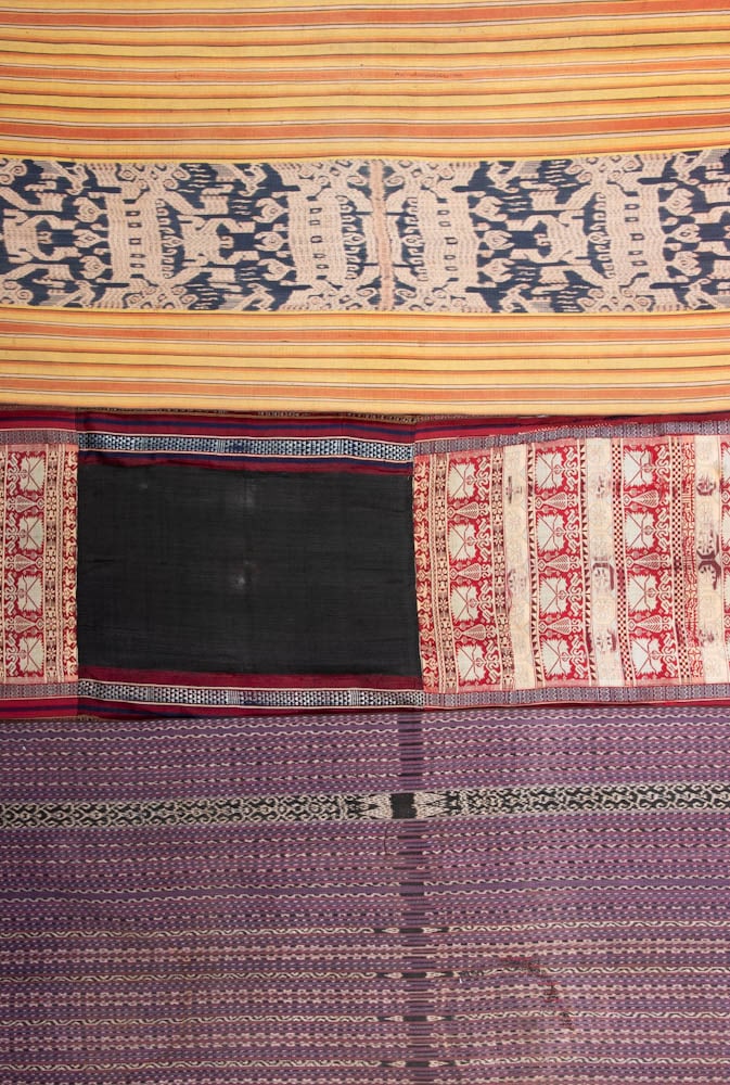 THREE IKAT OR AJAR TEXTILES, LAOS, SUMBA & TUNIS (1 of 10)