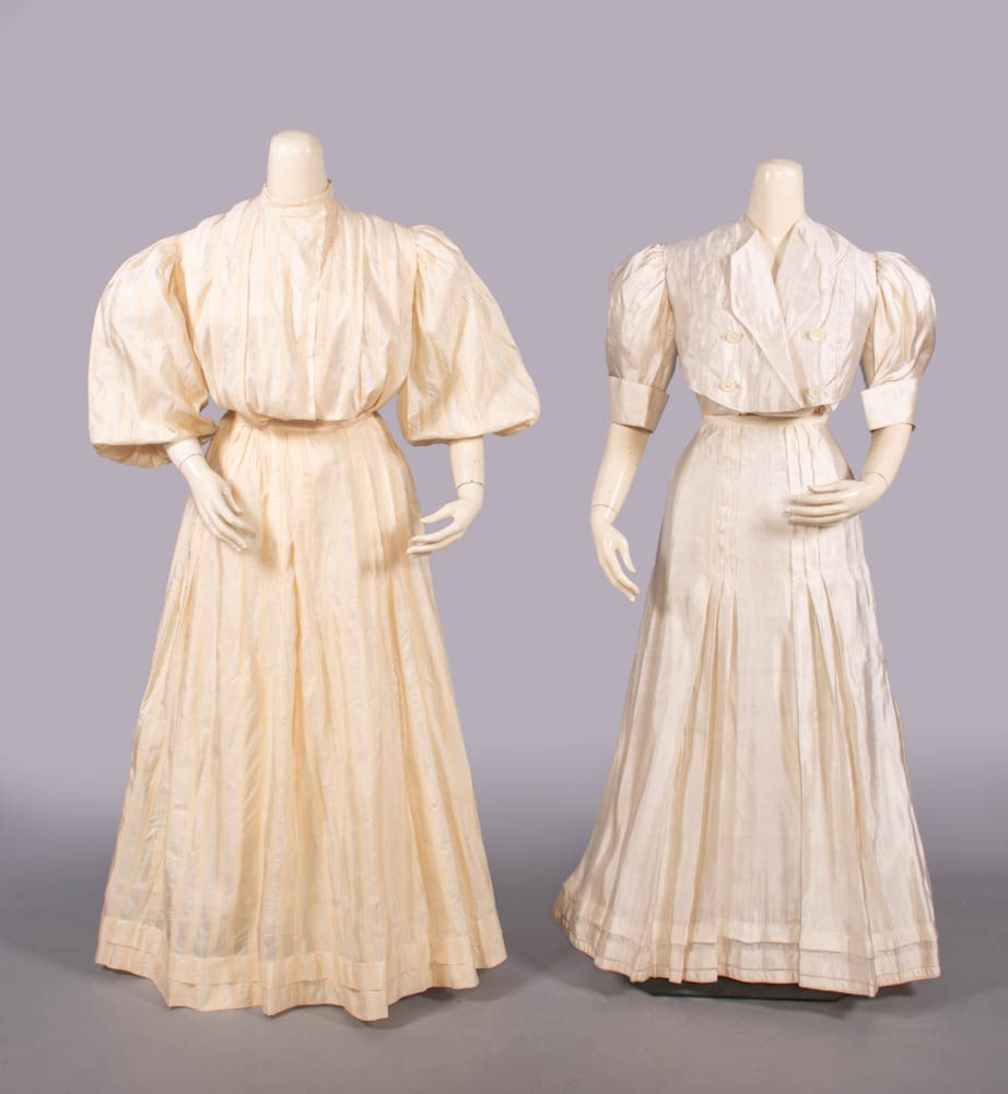 TWO SILK DAY OR WALKING ENSEMBLES, 1905 (1 of 10)