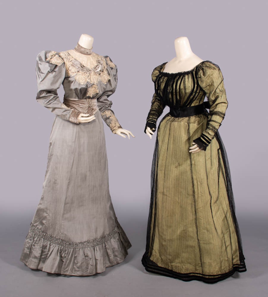 TWO SILK DAY OR EVENING GOWNS, 1897 (1 of 8)