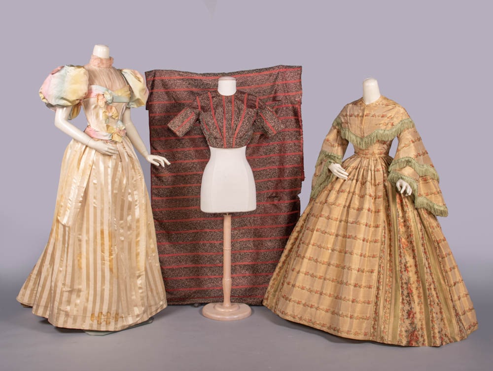 EVENING & SECOND DAY WEDDING DRESSES c. 1895 & c. 1853 (1 of 10)