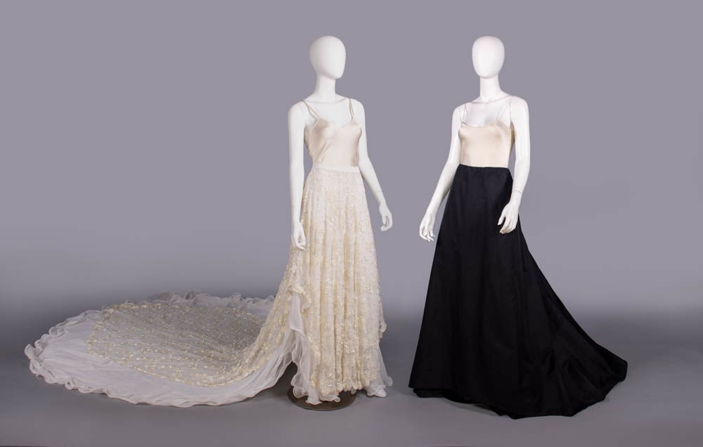 BILL BLASS & UNLABELED EVENING & WEDDING SKIRTS, 1980s (1 of 10)