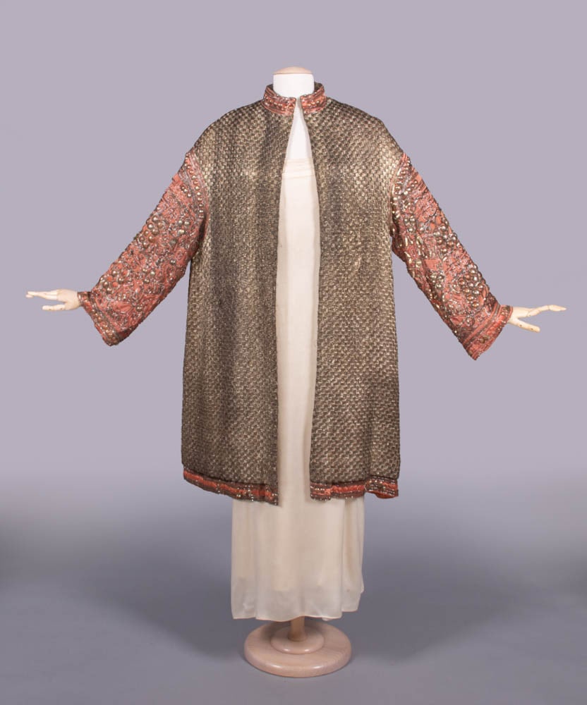 POIRET WOVEN LAME' EVENING COAT, PARIS, 1920s (1 of 10)