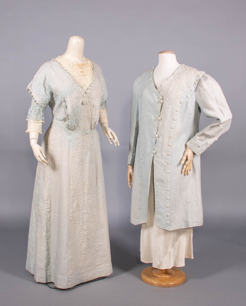 THREE PIECE SOUTACHE EMBELLISHED WALKING ENSEMBLE, c. 1912 (1 of 5)