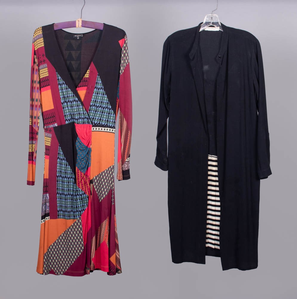ETRO JERSEY KNIT DRESS & MAX MARA SILK DRESS, ITALY, MODERN (1 of 7)