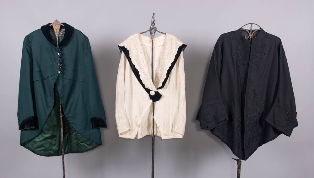 THREE WOOL OR SILK OUTERWEAR GARMENTS, LONDON & USA, c. 1900 & c. 1912 (1 of 6)