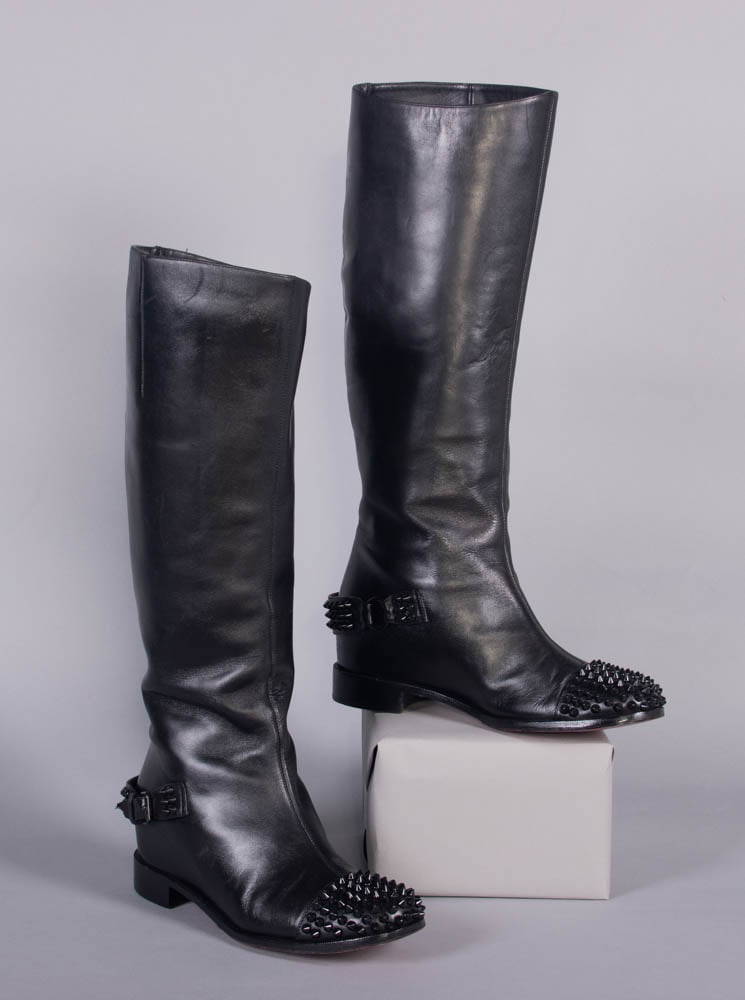 spiked louboutin boots
