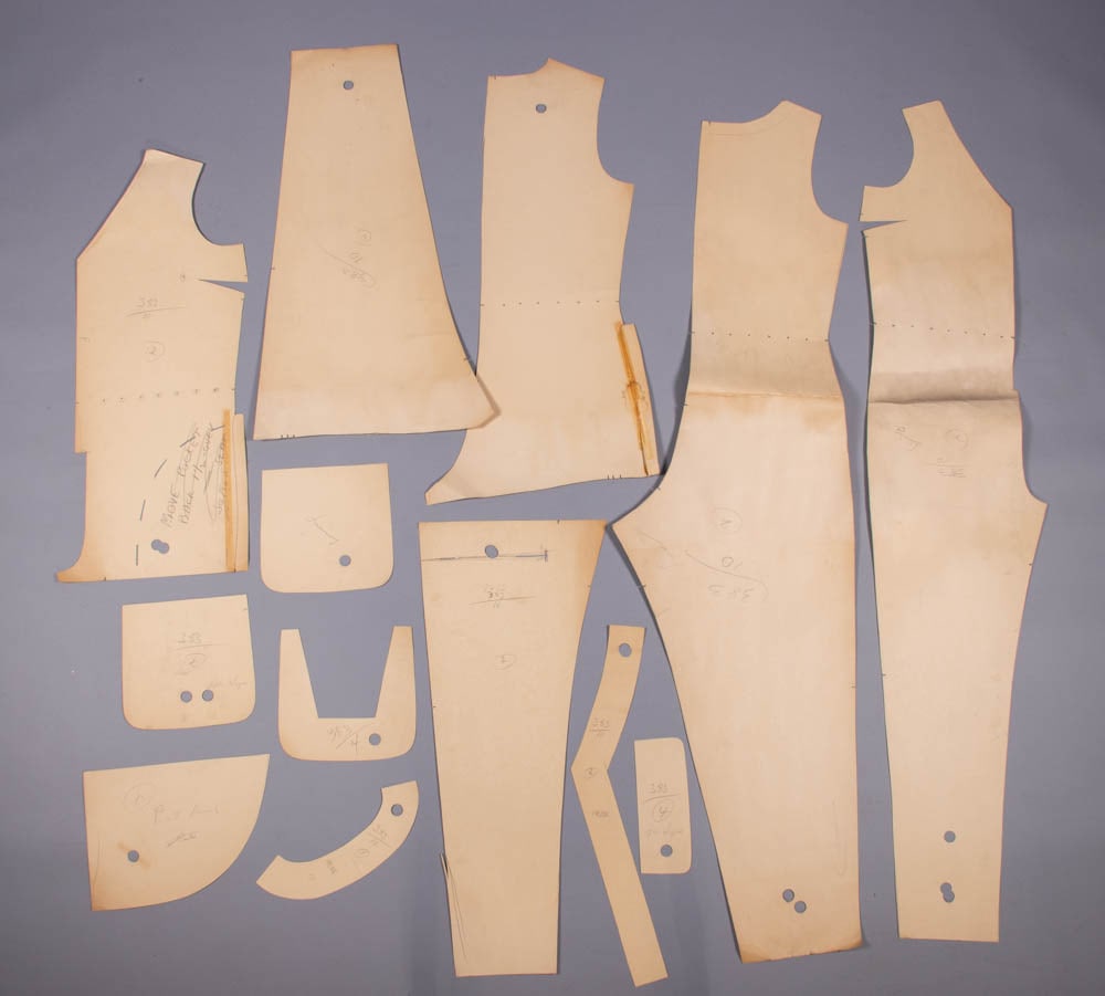 FOUR BONNIE CASHIN PATTERNS, USA, 1960-1970s: 4 miscellaneous Bonnie Cashin patterns numbered: “383”, “4230”, “2226” & “4170”, good-very good. Ohio State Historic Costumes & Textiles Collection. Measurements & cond