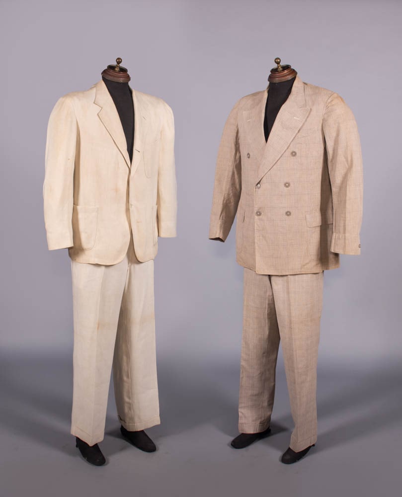TWO GENT’S LINEN OR SEERUCKER SUITS, NEW YORK, 1930s (1 of 11)